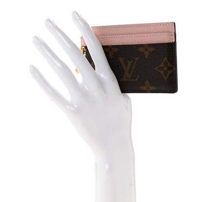 Louis Vuitton Monogram LV Charms Card Holder Rose Ballerine 2 of 7