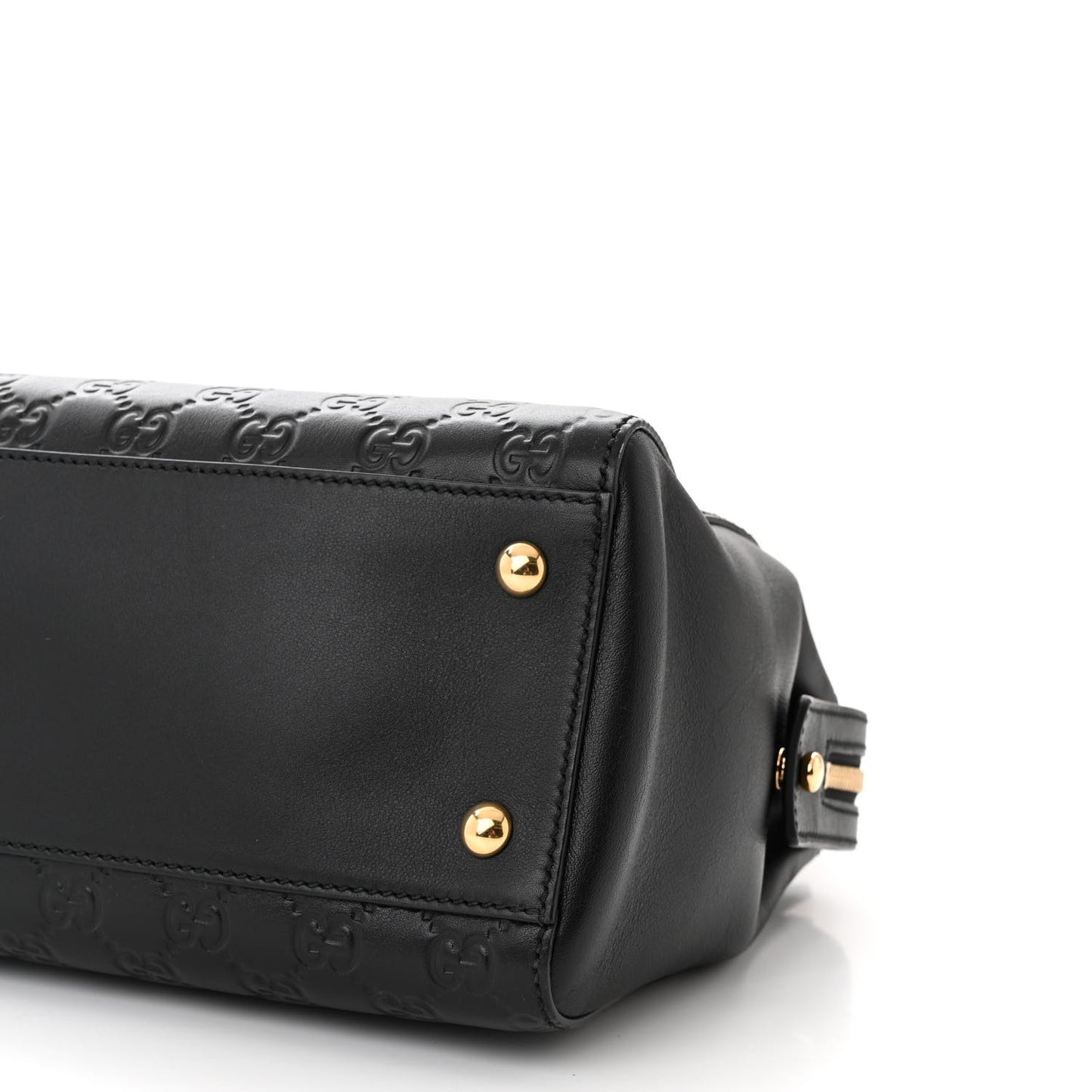 Guccissima Signature Medium Shoulder Tote Bag Black