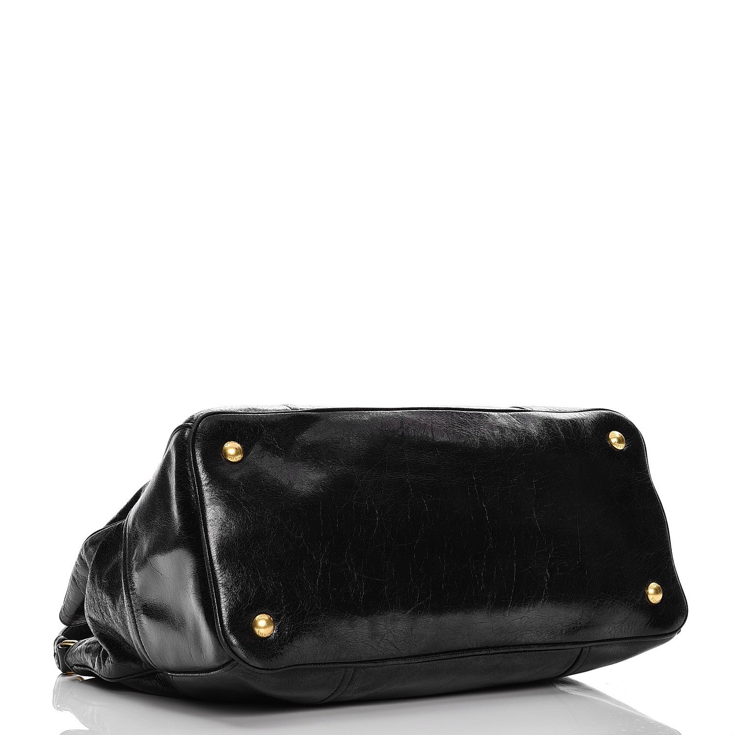 Prada Vitello Shine Tote Nero Black 5 of 12