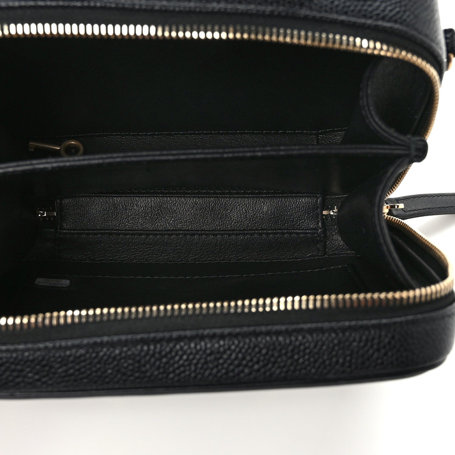 Chanel Caviar Quilted Small CC Filigree Vanity Case Black 5 of 11