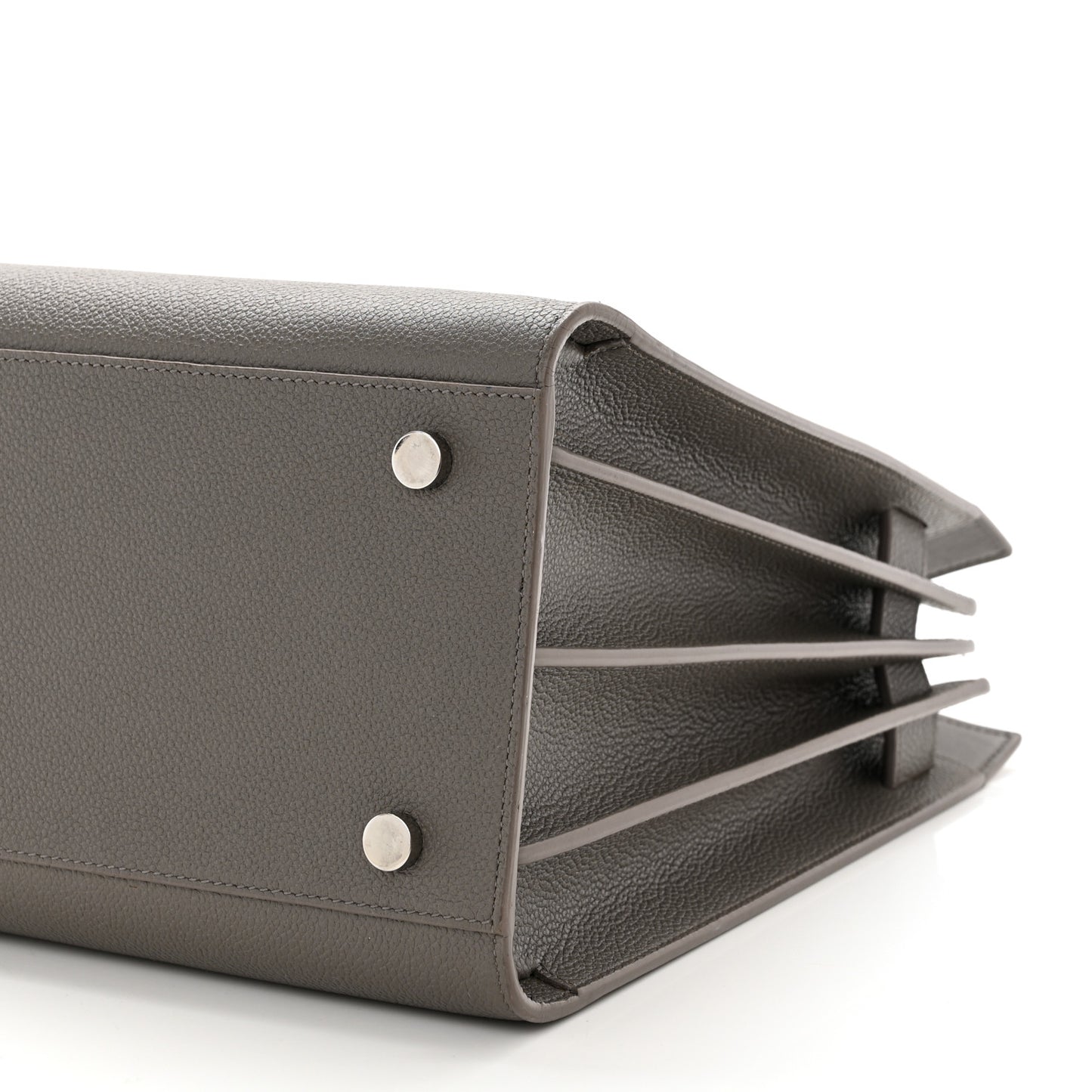 Grained Calfskin Small Sac De Jour Fog
