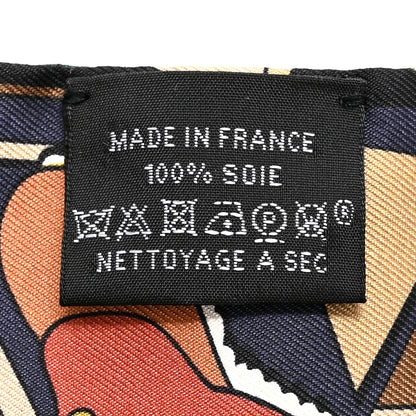 Hermes Silk Pony Pit Stop Twilly Vert Black 3 of 3