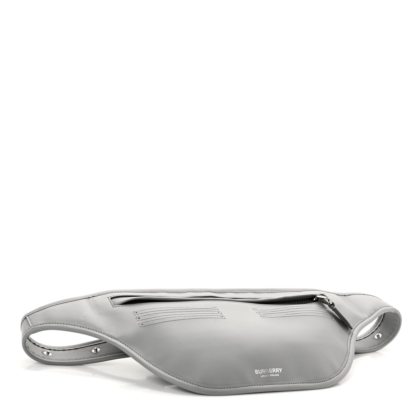 Smooth Calfskin Brummell Bum Bag Grey