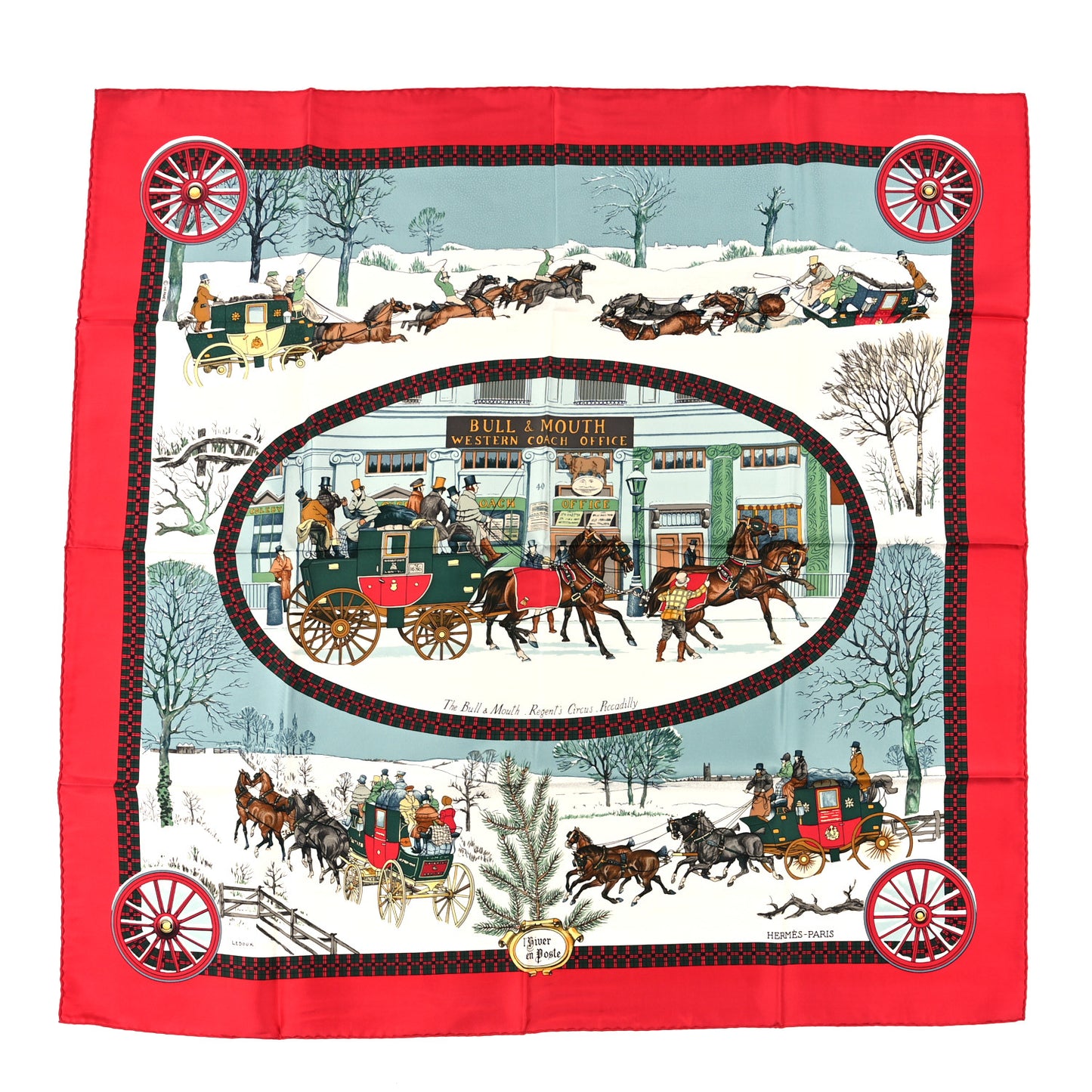 Silk L'hiver En Poste Rouge