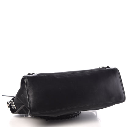 Balenciaga Mesh Calfskin Palladium Hardware City Black 5 of 13