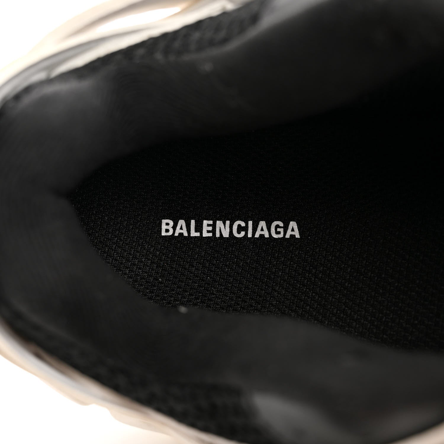Balenciaga Rubber Mesh Bi-Color Mens Track.2 Open Sneakers 36 Beige Black 7 of 13