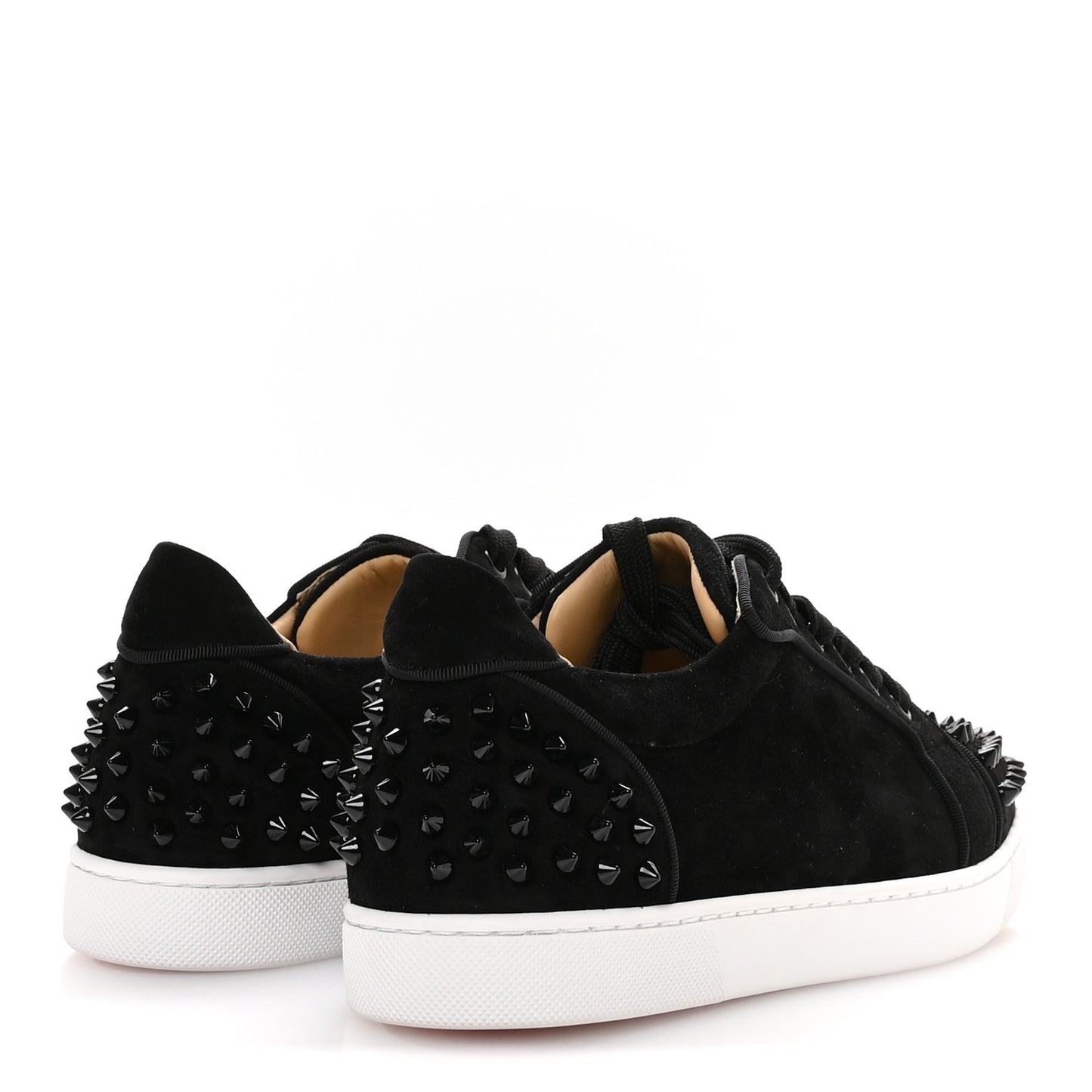 Veau Velours Spikes Womens Vieira Flat Sneakers 38 Black