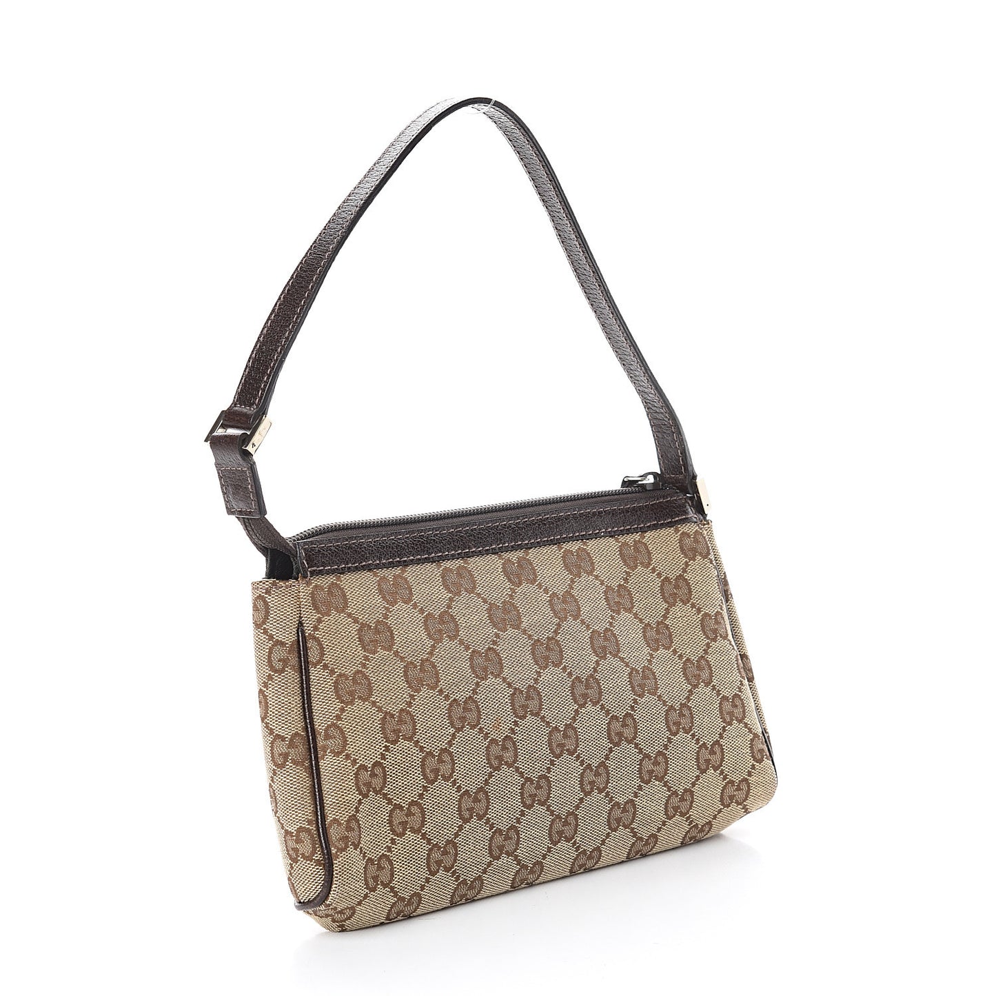 Monogram D Ring Cosmetic Case Brown