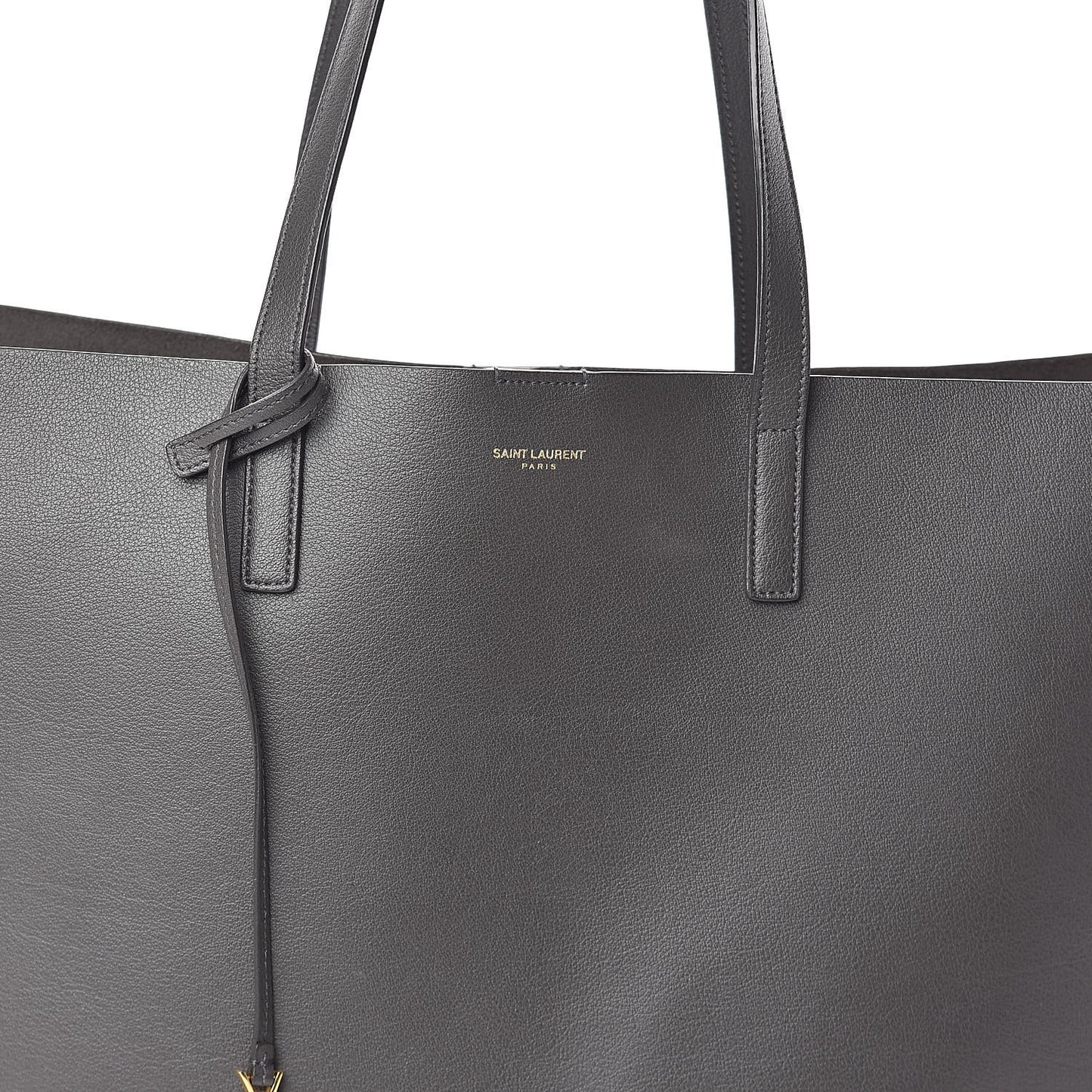 Calfskin Large Shopping Tote Dark Grey