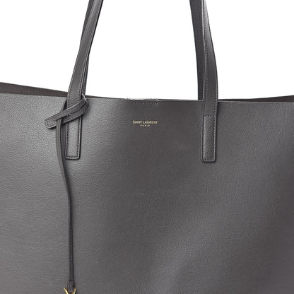 Saint Laurent Calfskin Large Shopping Tote Dark Grey 8 of 10
