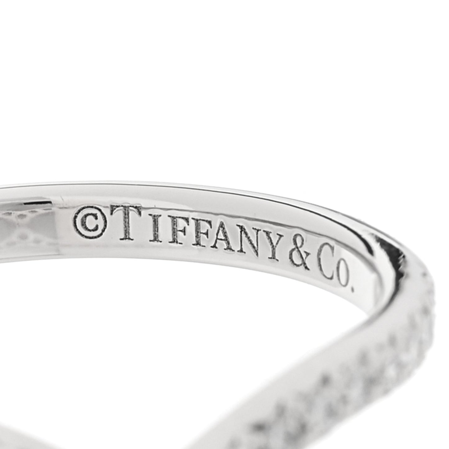 Platinum Diamond Soleste V Band Ring 53 6.5