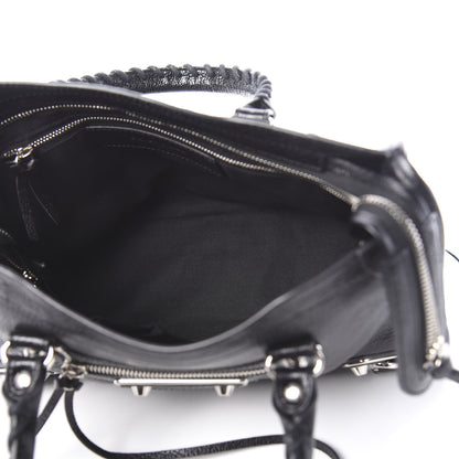 Balenciaga Chevre Silver Metallic Edge Hardware S City Black 6 of 12