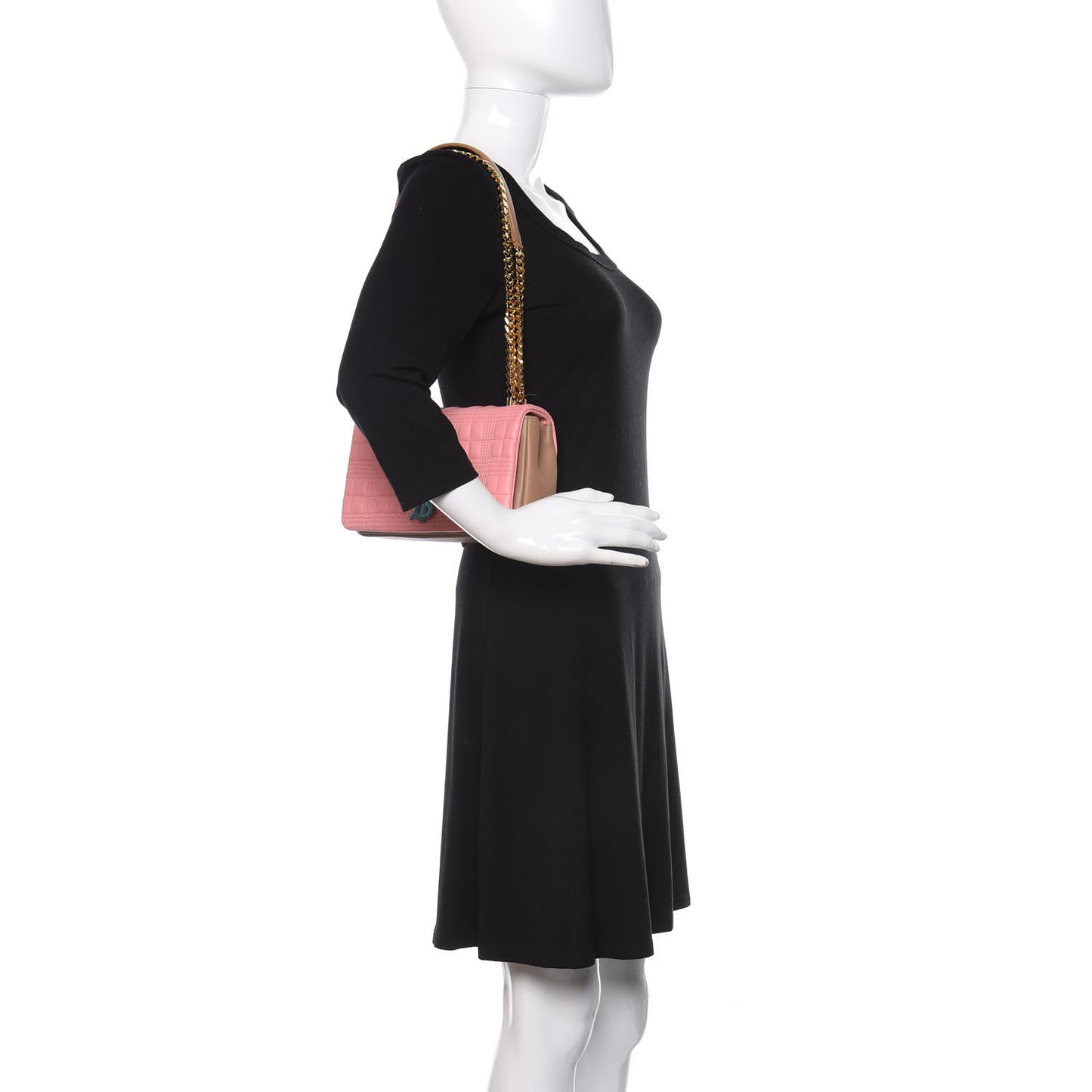 Lambskin Quilted Small Lola Bag Peony Camel