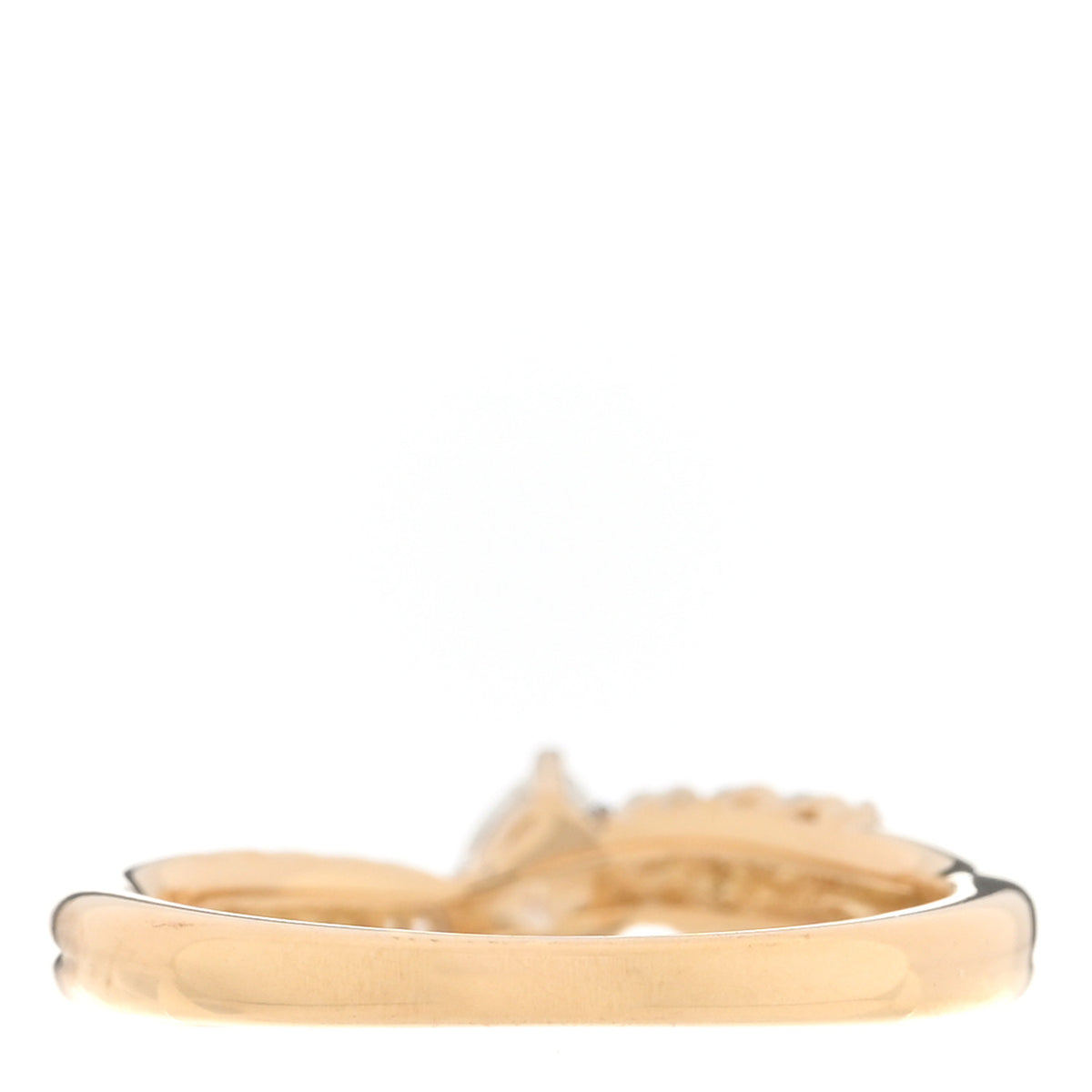18K Yellow Gold Diamond .28ct Pear Cut Ring 52 6