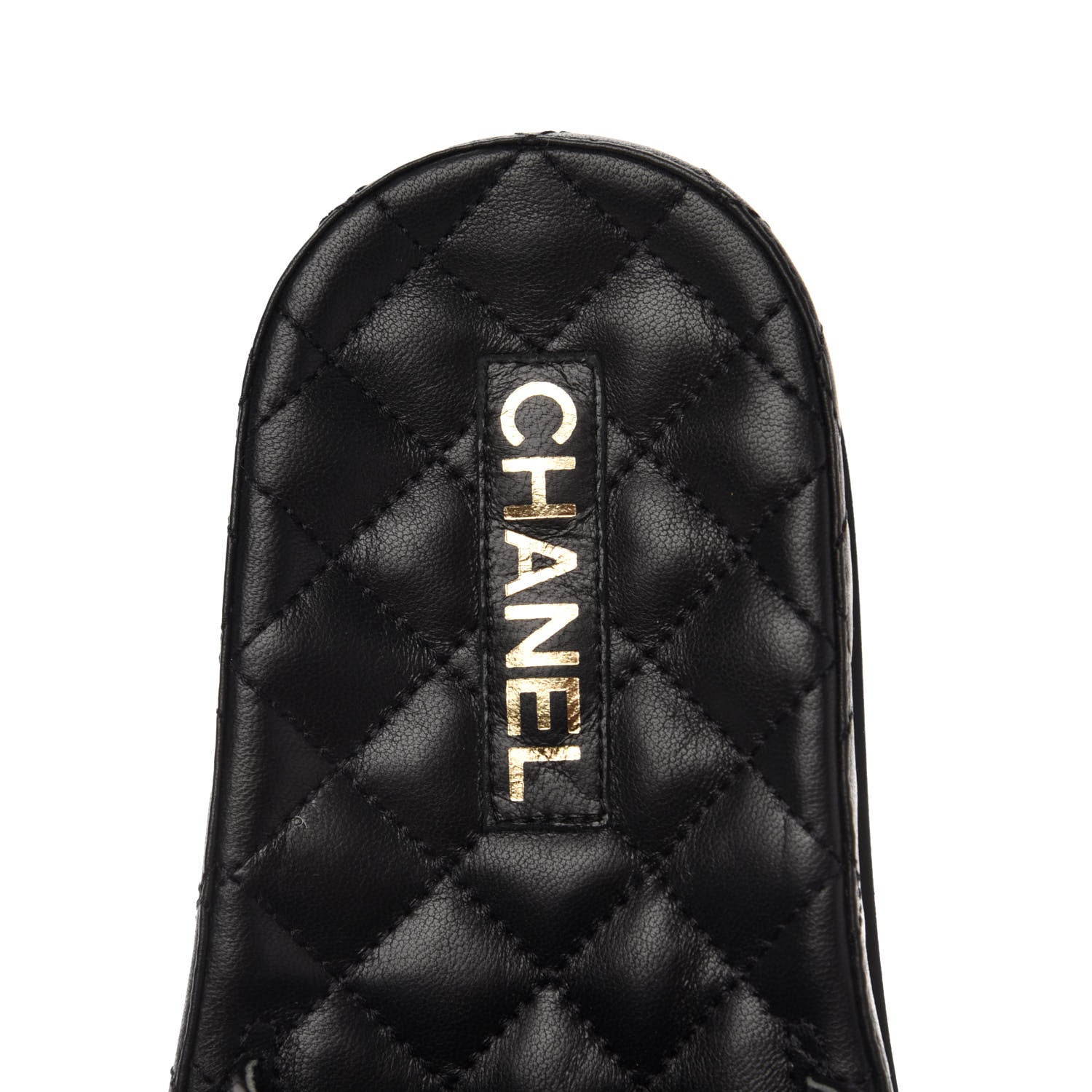 Chanel Lambskin Quilted CC Mules Sandals 39 Black 7 of 9