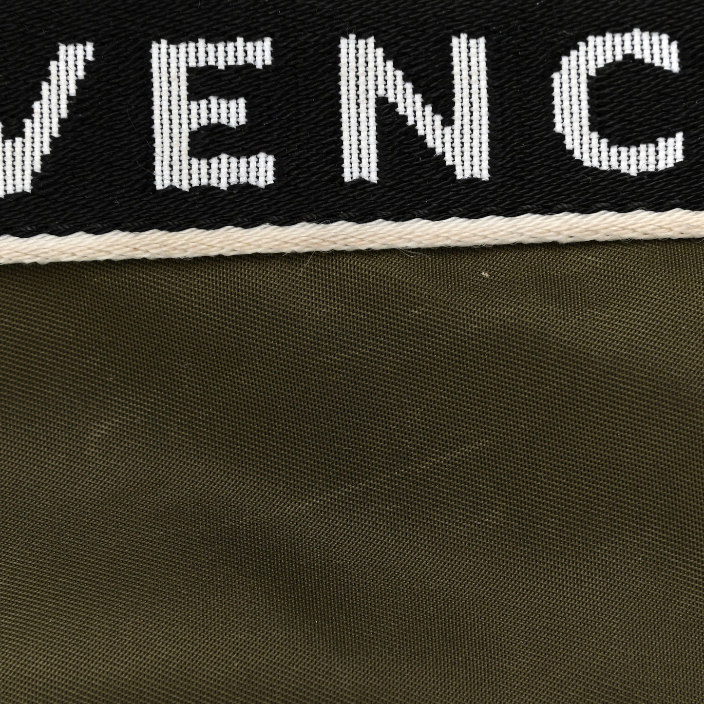 Nylon Logo Belt Bag Khaki