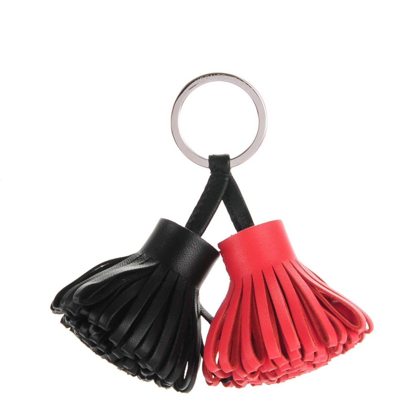 Lambskin Carmen Uno-Dos Key Holder Black Rose Jaipur