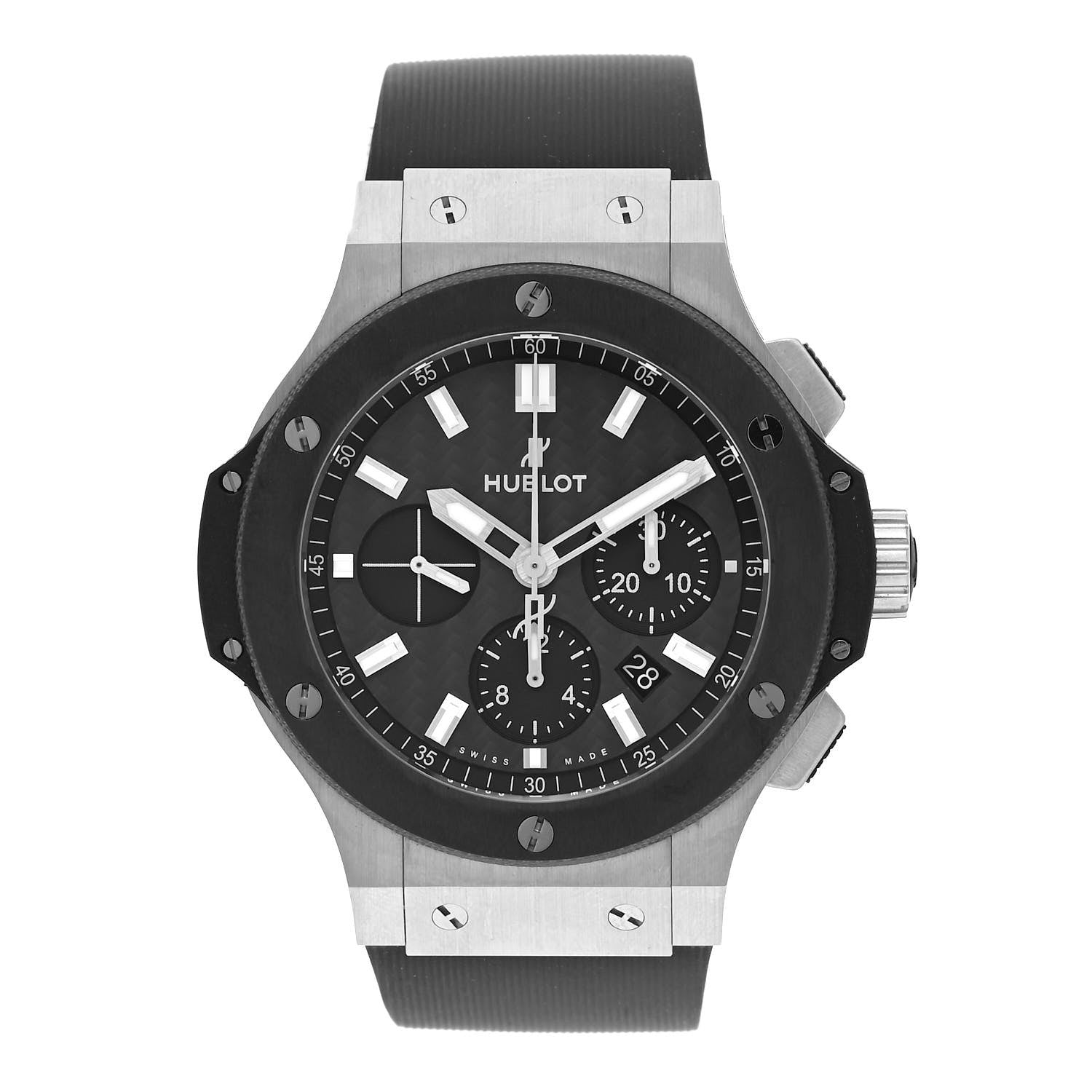 Hublot Stainless Steel Rubber 44mm Big Bang Automatic Watch 301.SM.1770.RX 1 of 5