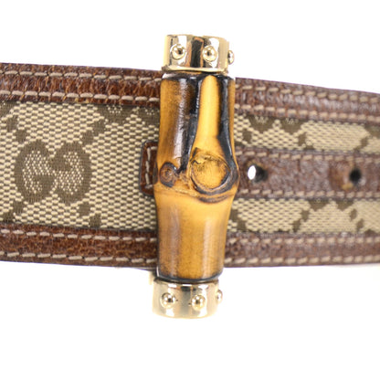 Gucci Monogram Bamboo Belt 80 32 2 of 6