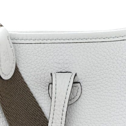 Hermes Taurillon Clemence Amazone Evelyne TPM Bleu Pale Etain 6 of 11