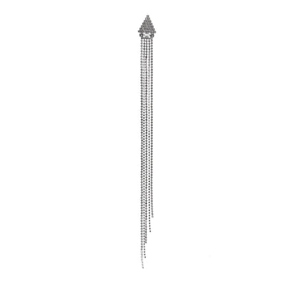 Gucci Crystal Triangle Tassel Single Drop Earring 1 of 4