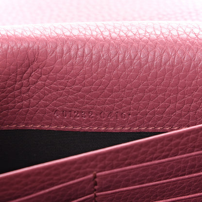 Gucci Cellarius Calfskin GG Marmont Chain Wallet Dry Rose 6 of 12
