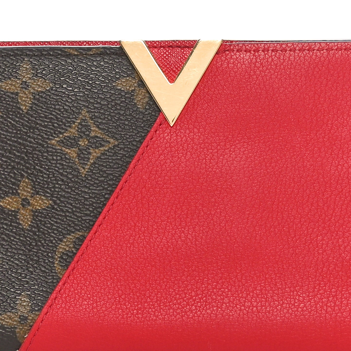 Monogram Calfskin Kimono Wallet Cherry