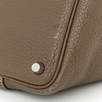 Hermes Taurillon Clemence Picotin Lock 18 PM Etoupe 10 of 11