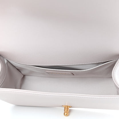 Chanel Caviar Chevron Quilted Medium Boy Flap Light Purple 5 of 9