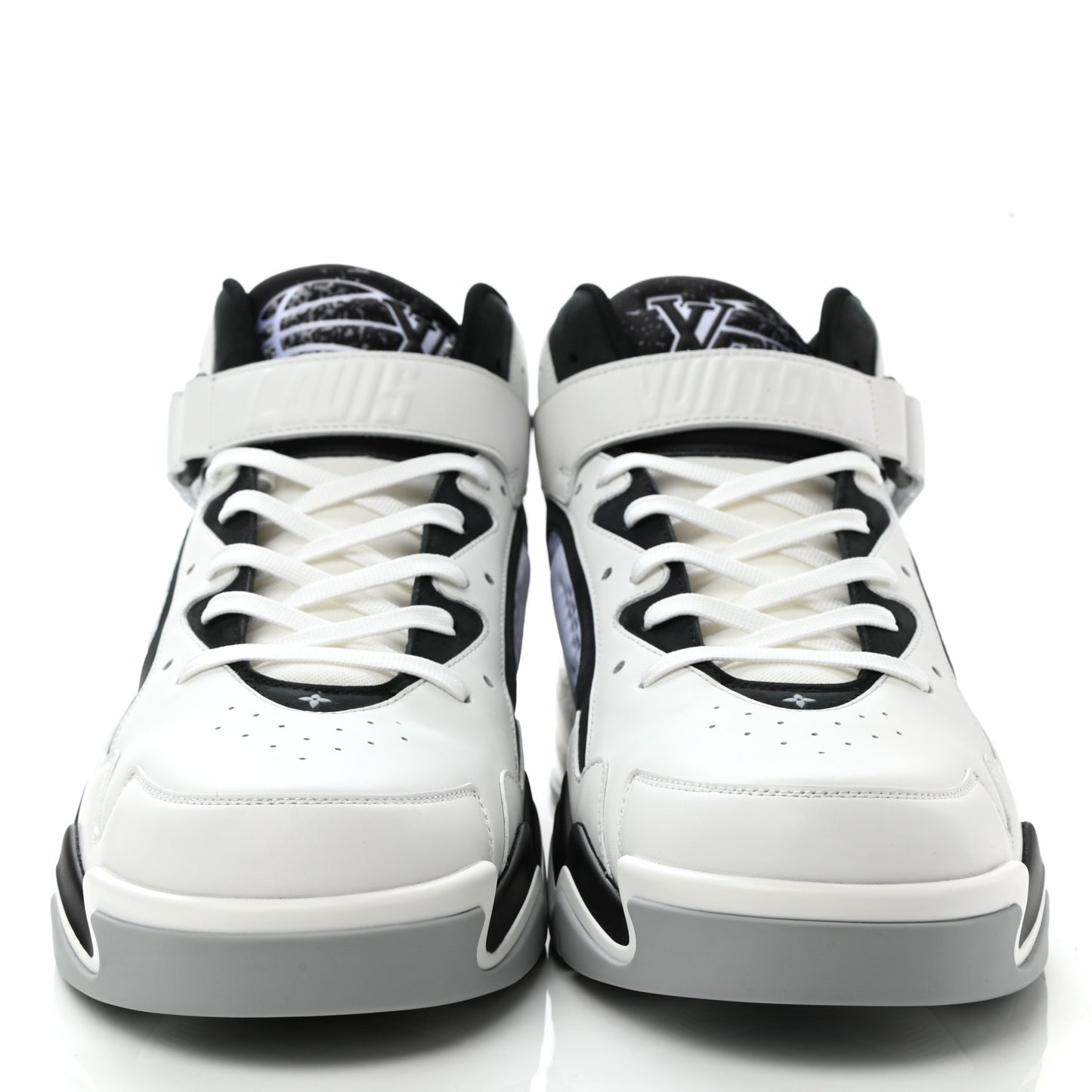 Calfskin Mens LV Trainer 2 Sneaker 11 White