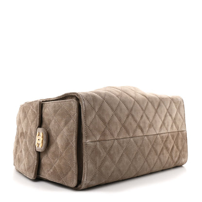Chanel Suede Quilted Medium Chanel 25 Handbag Dark Grey 5 of 12