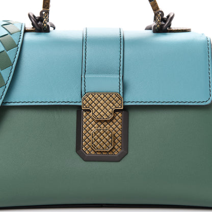 Bottega Veneta Nappa Multicolor Piazza Bag Thyme Aqua Ivy Black 7 of 12