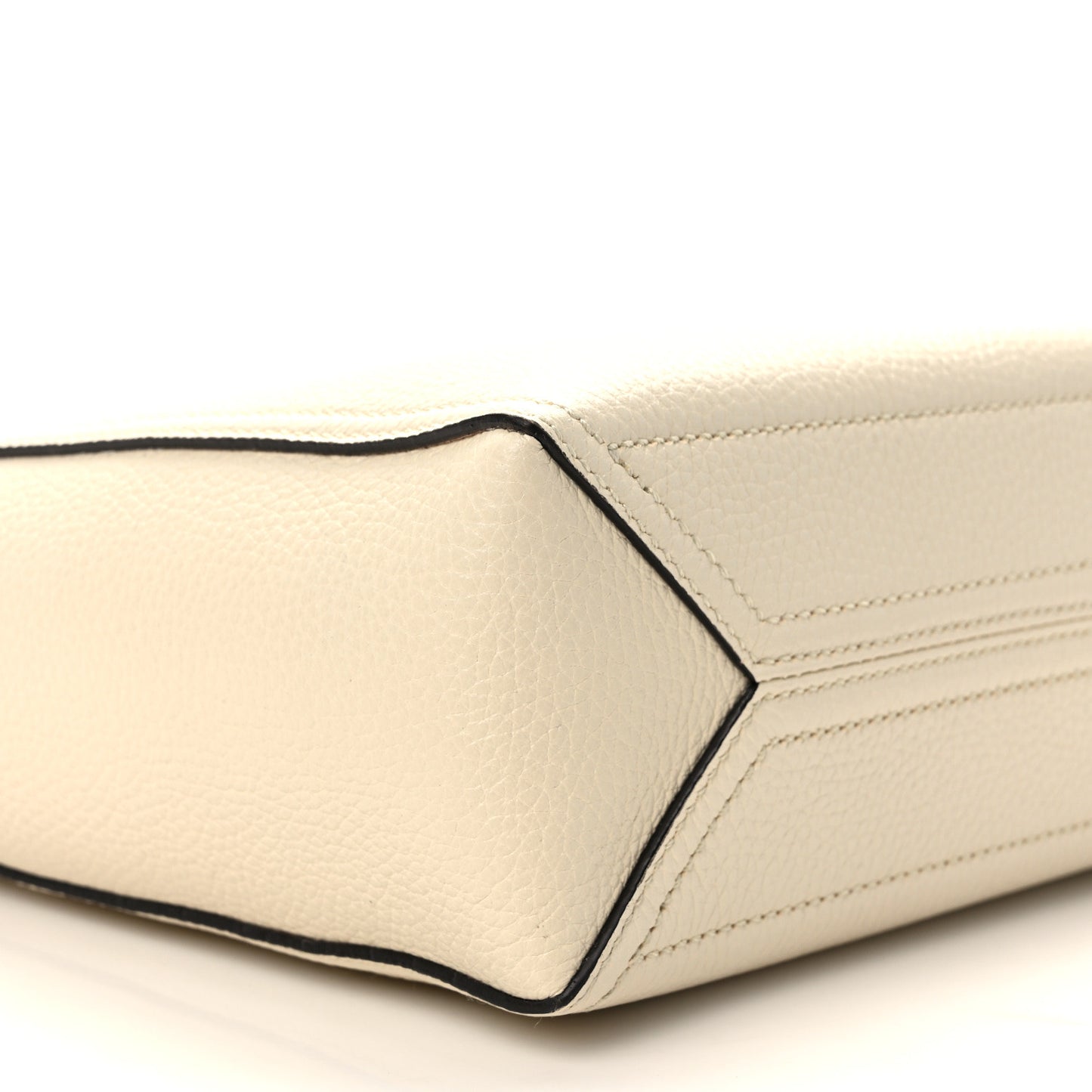 New Sakai Calfskin Lux Small Dahlia Tote Mystic White