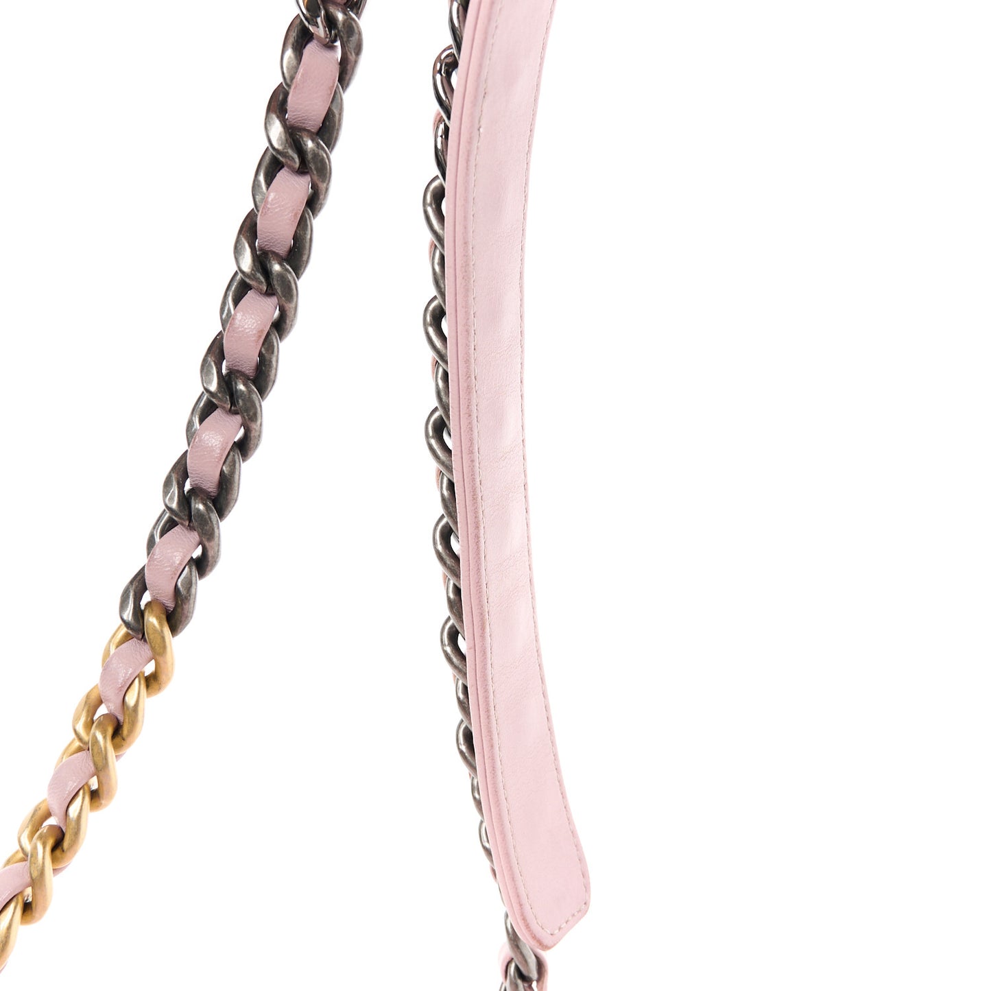 Goatskin Quilted Medium Chanel 19 Flap Light Pink