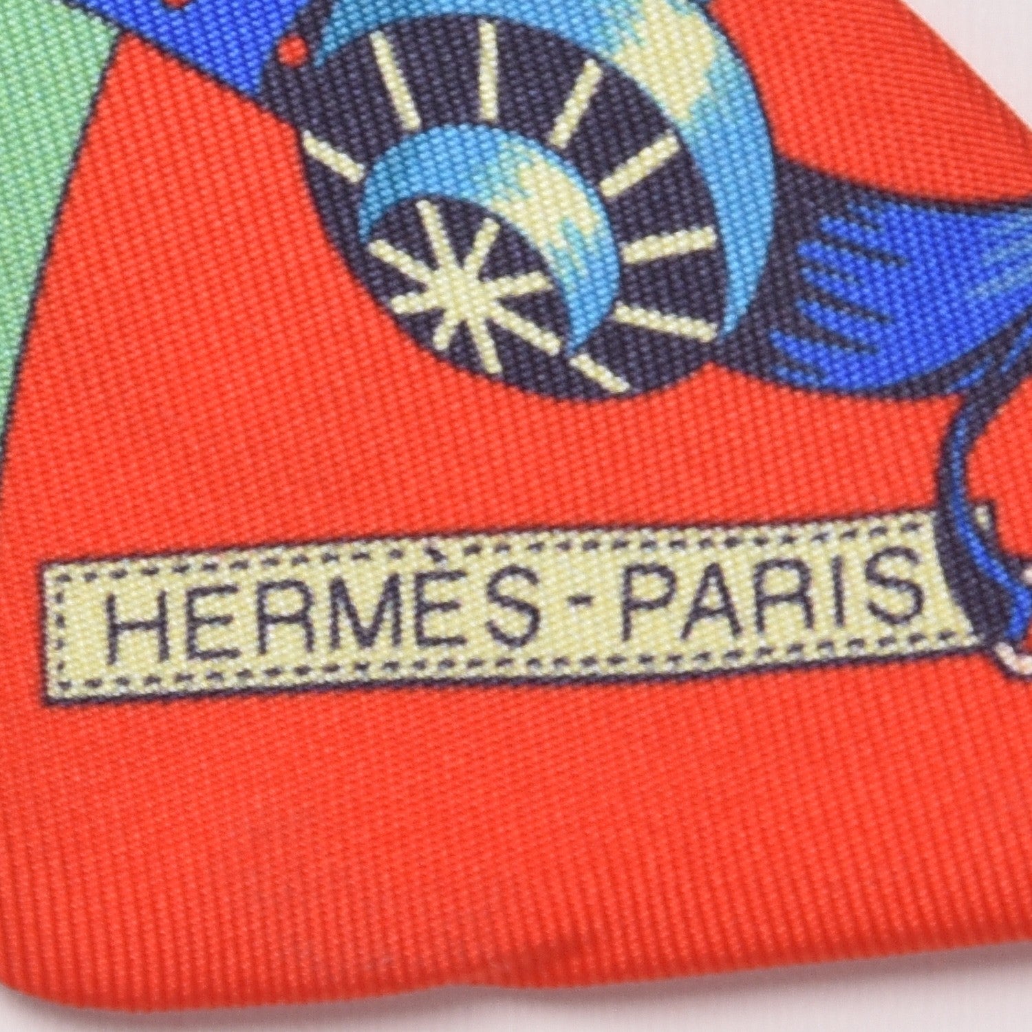 Hermes Silk Voitures Nouvelles Twilly Vert Anis Rouge 4 of 5