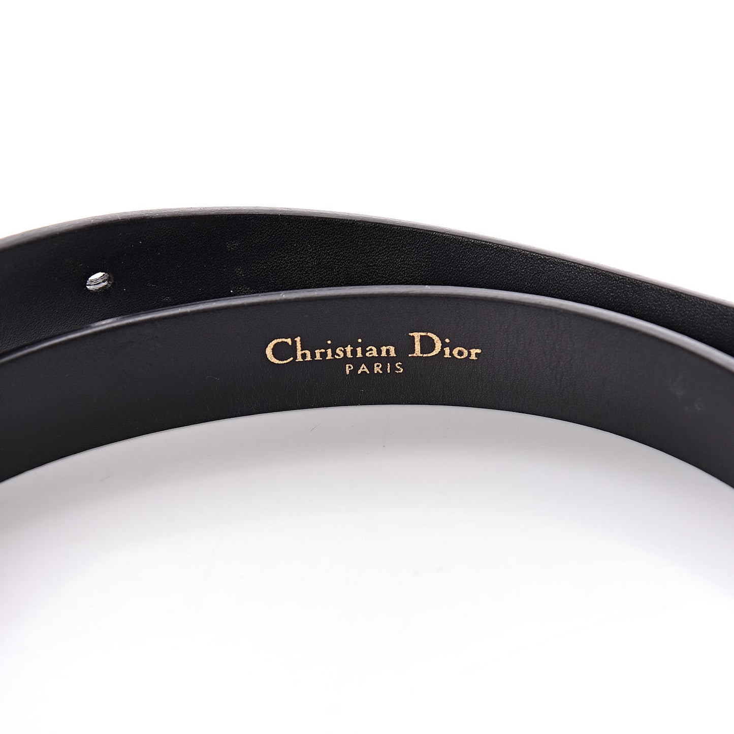 Calfskin Saddle Belt 75 Black