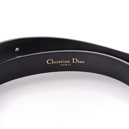 Christian Dior Calfskin Saddle Belt 75 Black 4 of 8