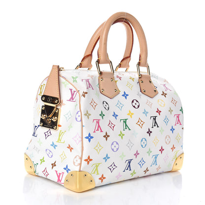 Louis Vuitton Monogram Multicolor Speedy 30 White 3 of 11