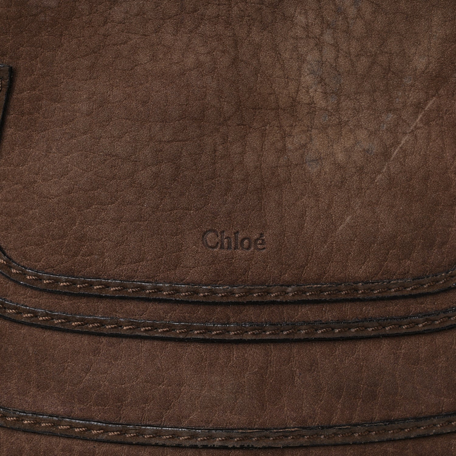 Chloe Nubuck Medium Marcie Satchel Dark Brown 18 of 22