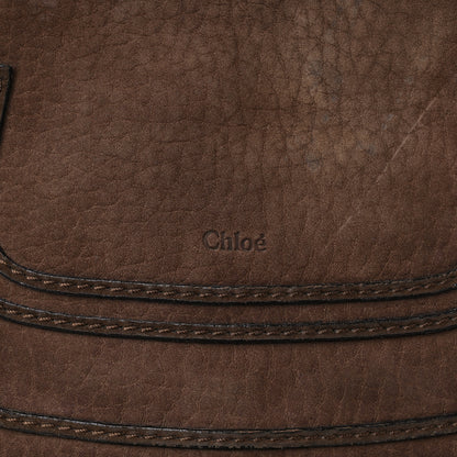 Chloe Nubuck Medium Marcie Satchel Dark Brown 18 of 22