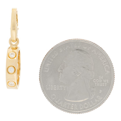 Cartier 18K Yellow Gold Diamond LOVE Ring Charm 2 of 4