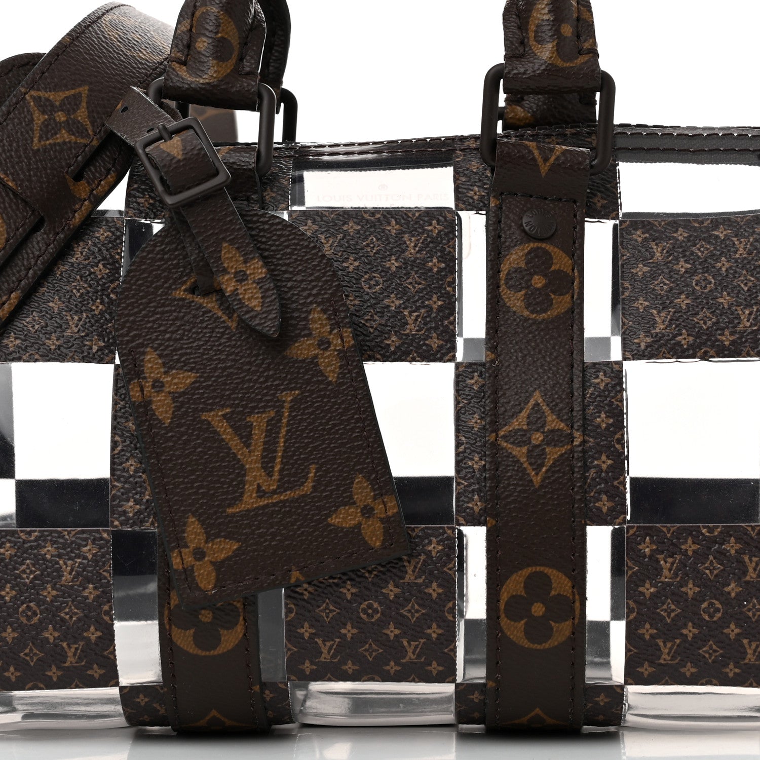 Louis Vuitton PVC Monogram Chess Keepall Bandouliere 25 7 of 11