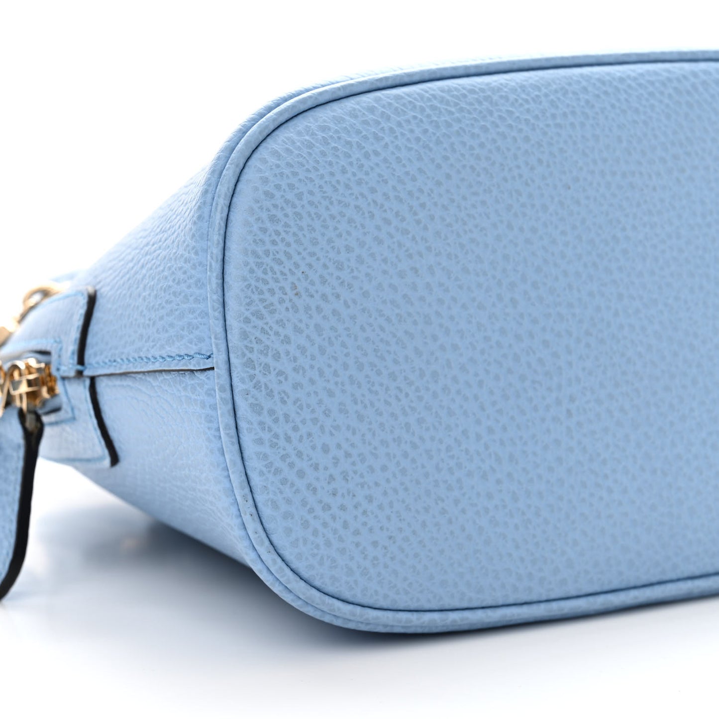 Dollar Calfskin Small GG Charm Dome Bag Mineral Blue
