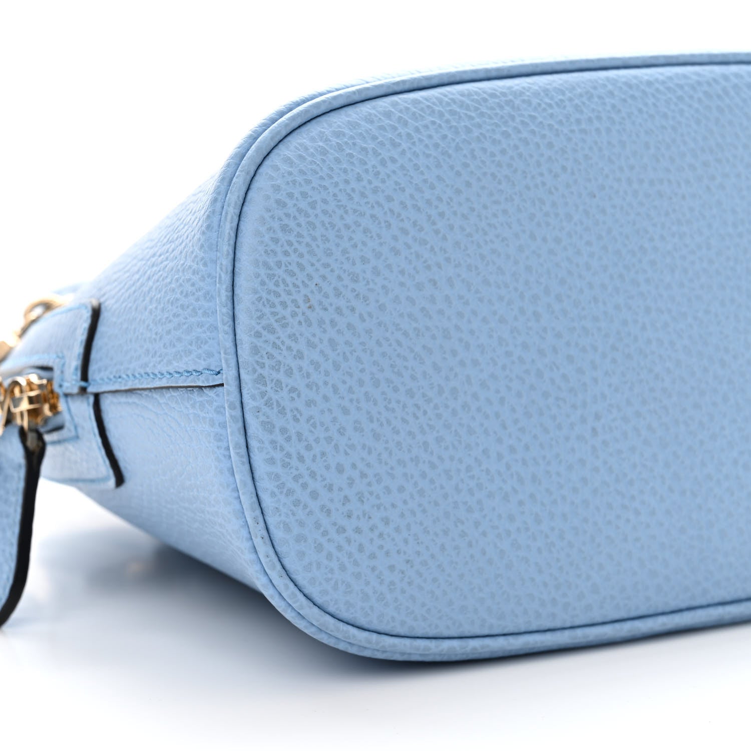 Gucci Dollar Calfskin Small GG Charm Dome Bag Mineral Blue 9 of 11