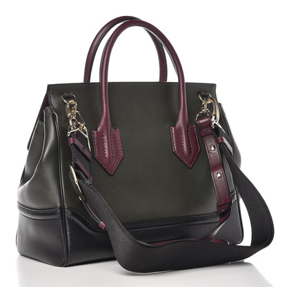 Versace Vitello Large Palazzo Empire Bag Burgundy Army Nero Black 6 of 12