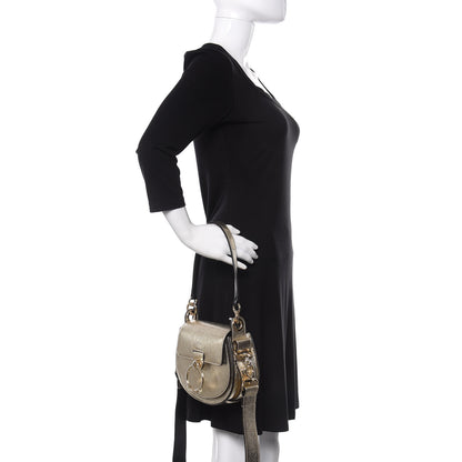 Chloe Metallic Calfskin Small Tess Bag Gold 3 of 10