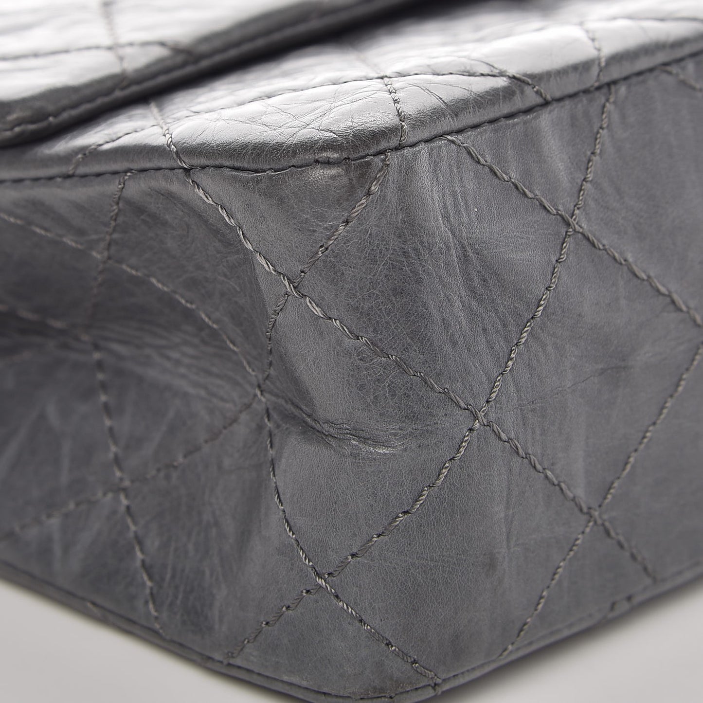 Aged Calfskin Quilted 50th Anniversary 2.55 Reissue Flap 226 Grey