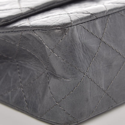 Chanel Aged Calfskin Quilted 50th Anniversary 2.55 Reissue Flap 226 Grey 11 of 13
