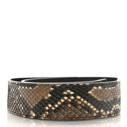 Louis Vuitton Snakeskin Bandouliere Shoulder Strap Black 2 of 3