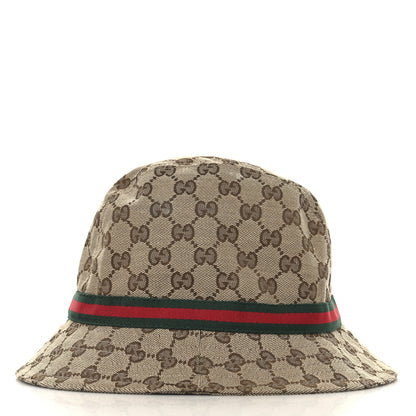 Gucci Monogram Web Bucket Hat L Brown 6 of 10